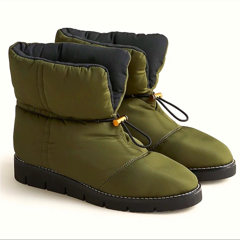 J. Crew Elsa puffer booties